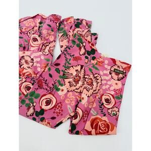Matilda Jane Pink Floral Ruffle Legging Pants